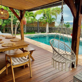 Villa Rosa Palma 10 personnes piscine chauffée à St Gilles les bains